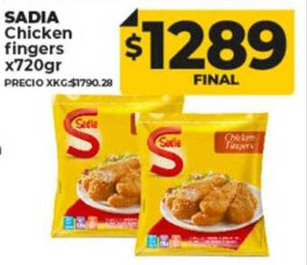 Supermayorista Vital Sadia chicken fingers oferta