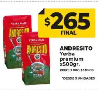 Supermayorista Vital Andresito yerba premium oferta