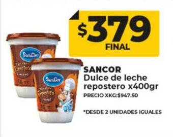 Supermayorista Vital Sancor dulce de leche repostero oferta