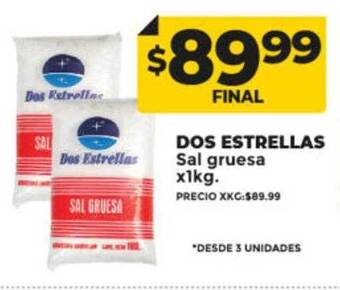 Supermayorista Vital Dos estrellas sal gruesa oferta