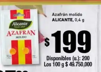 Alicante Azafràn molido 0,4g