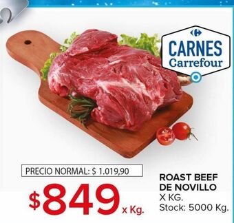 Carrefour Maxi Roast beef de novillo oferta