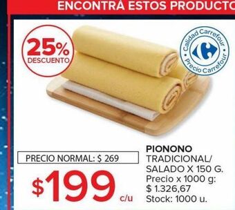 Carrefour Maxi Pionono oferta