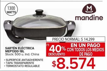 Carrefour Maxi Sartén electrica oferta