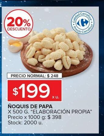 Carrefour Maxi Ñoquis de papa oferta