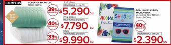 Carrefour Maxi Toallon playero microfibra oferta