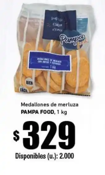 Pampa Food medallones de merluza 1kg