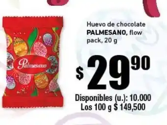 Cooperativa Obrera Palmesano,Huevo de chocolate 20g oferta