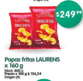 Supermercados Buenos Días Papas Fritas Laurens x 160g oferta