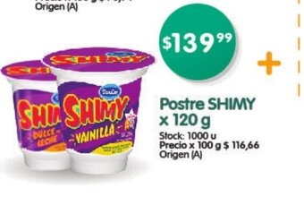 Supermercados Buenos Días Postre Shimy x 120g oferta