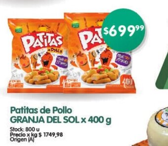 Supermercados Buenos Días Patitas de Pollo Granja Del Sol x 400g oferta