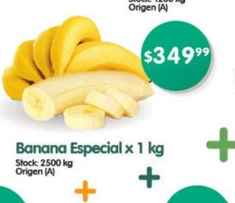 Supermercados Buenos Días Banana Especial x 1 kg oferta