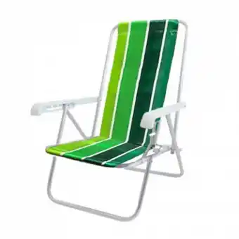Tio Musa Reposera aluminio 4 posiciones botafogo verde oferta