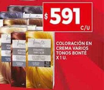 Supermercados DIA Coloración en crema varios tonos bonté oferta
