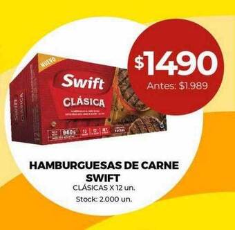 Super MAMI Hamburguesas de carne swift oferta