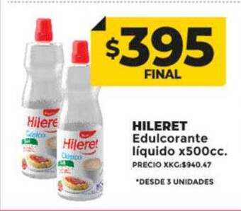 Supermayorista Vital Hileret edulcorante líquido oferta