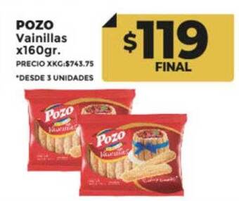 Supermayorista Vital Pozo vainillas oferta