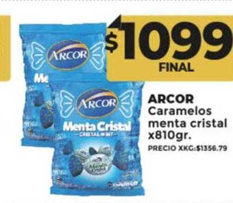 Supermayorista Vital Arcor caramelos menta cristal oferta