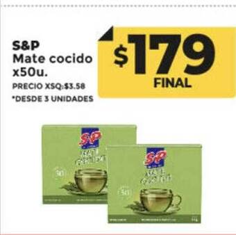Supermayorista Vital S&p mate cocido oferta