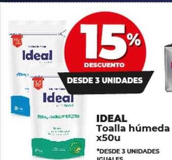 Supermayorista Vital Ideal toalla humeda oferta