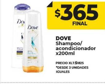 Supermayorista Vital Dove shampoo- acondicionador oferta