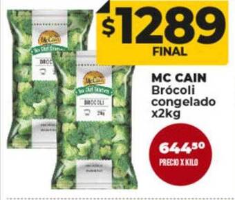 Supermayorista Vital Mc cain brócoli congelado oferta
