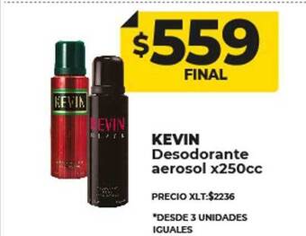 Supermayorista Vital Kevin desodorante aerosol oferta