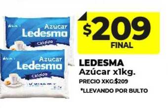 Supermayorista Vital Ledesma azúcar oferta