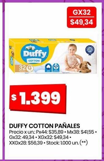 Changomas Duffy cotton pañales oferta