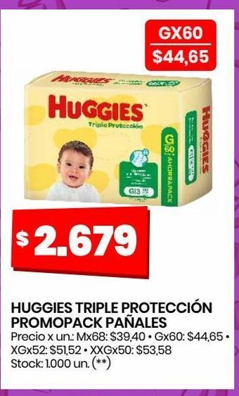 Changomas Huggies triple protección promopack pañales oferta