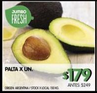 Jumbo Palta x un oferta