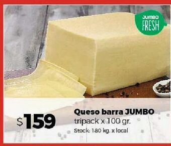 Disco Queso barra jumbo tripack x 100g oferta