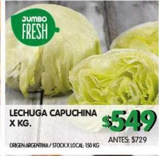 Jumbo Lechuga capuchina x kg oferta