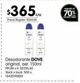Jumbo Desodorante dove original 150ml oferta