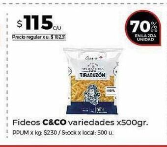 Disco Fideos c&co 500g oferta