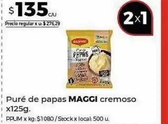 Disco Puré de papas maggi 125g oferta