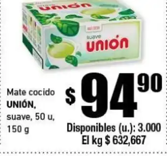 Cooperativa Obrera Unión Mate cocido 150g oferta