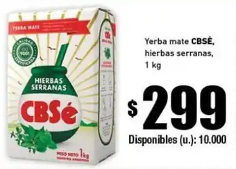 Cooperativa Obrera CBSÉ Yerba mate 1kg oferta