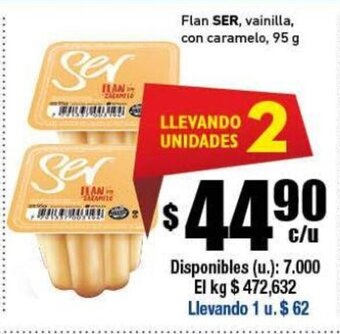 Cooperativa Obrera Ser Flan, vainilla 95g oferta