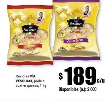 Cooperativa Obrera Vía Vespucci Ravioles 1kg oferta