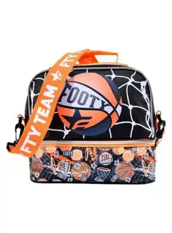El Mundo del Juguete Lunchera termica doble compartimiento basquet negra footy oferta