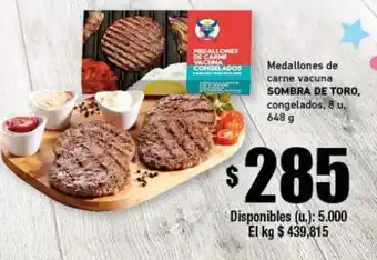Cooperativa Obrera Sombra de Torro Medallones de carne vacuna 648g oferta