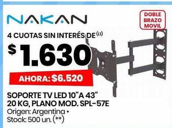 Changomas Soporte tv led 10 oferta