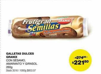 Atomo Conviene Galletas dulces granix oferta