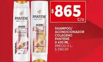 Supermercados DIA Shampoo o acondicionador colágeno pantene oferta