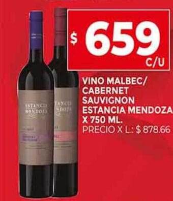 Supermercados DIA Vino malbec cabernet sauvignon estancia mendoza oferta