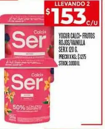 Supermercados DIA Yogur calci+ frutos rojos o vainilla ser oferta