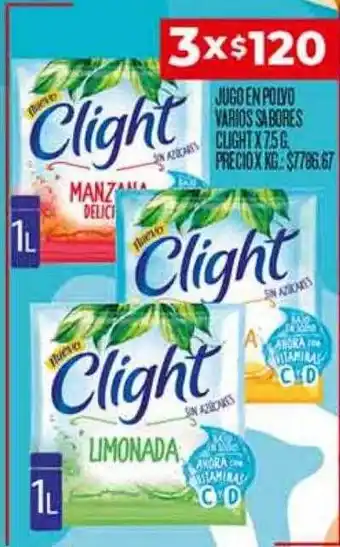 Supermercados DIA Jugo en polvo varios sabores clight oferta