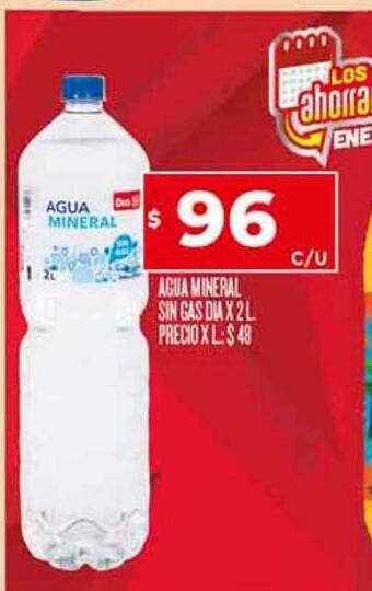 Supermercados DIA Agua mineral sin gas dia oferta