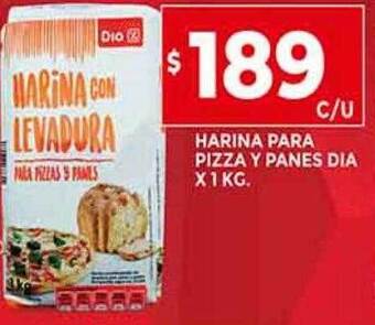 Supermercados DIA Harina para pizza y panes dia oferta